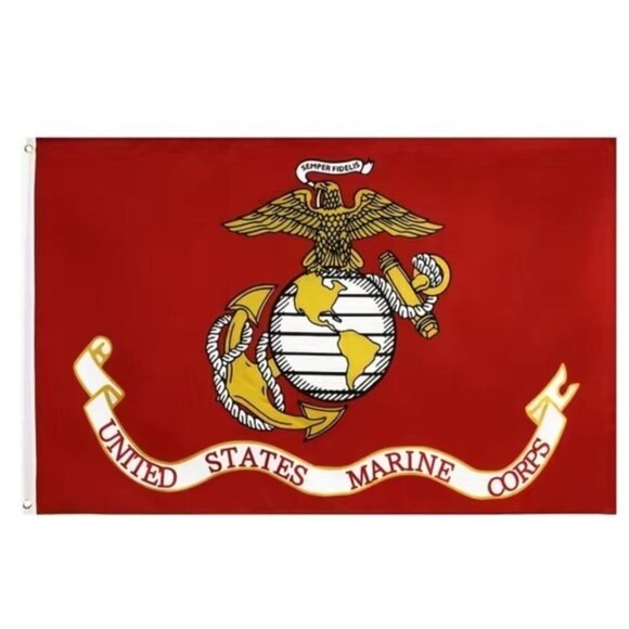 US Marine Corps Flag Outdoor Patriotic Armed Forces USMC Flag 3 ft x 5 ft - Picture 8 of 14
